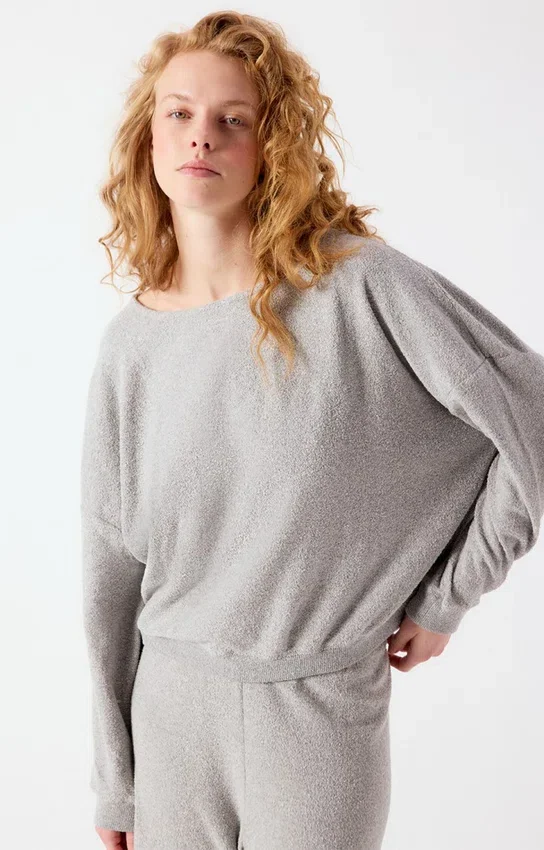 Sweat-shirt pour femme Cluway Référence : CLU03AH26